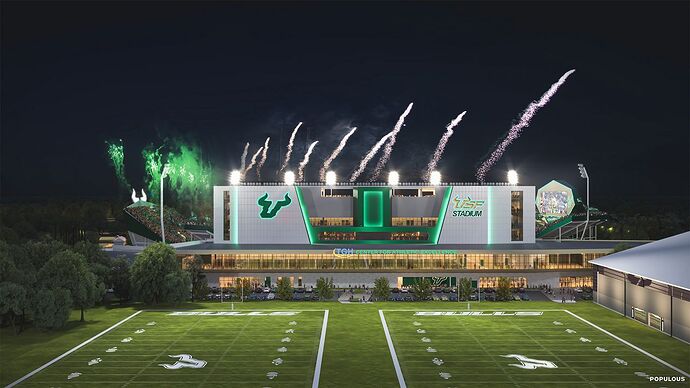 USF Football Tower Exterior