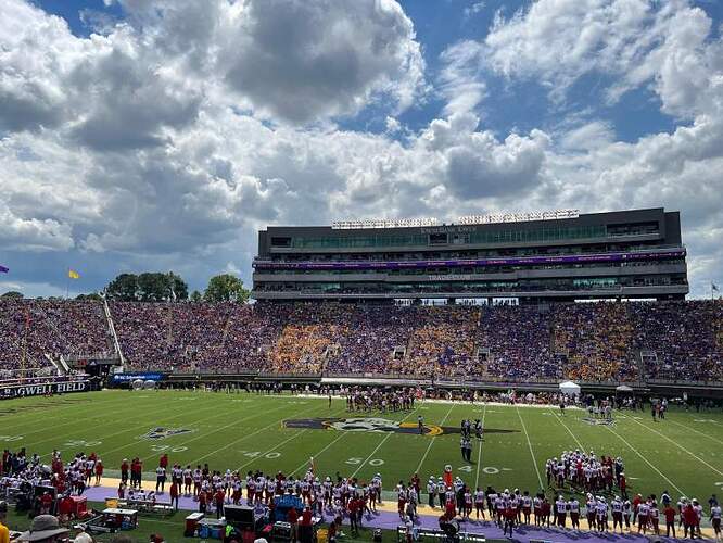 Dowdy-Ficklen - Press Box Field Side.